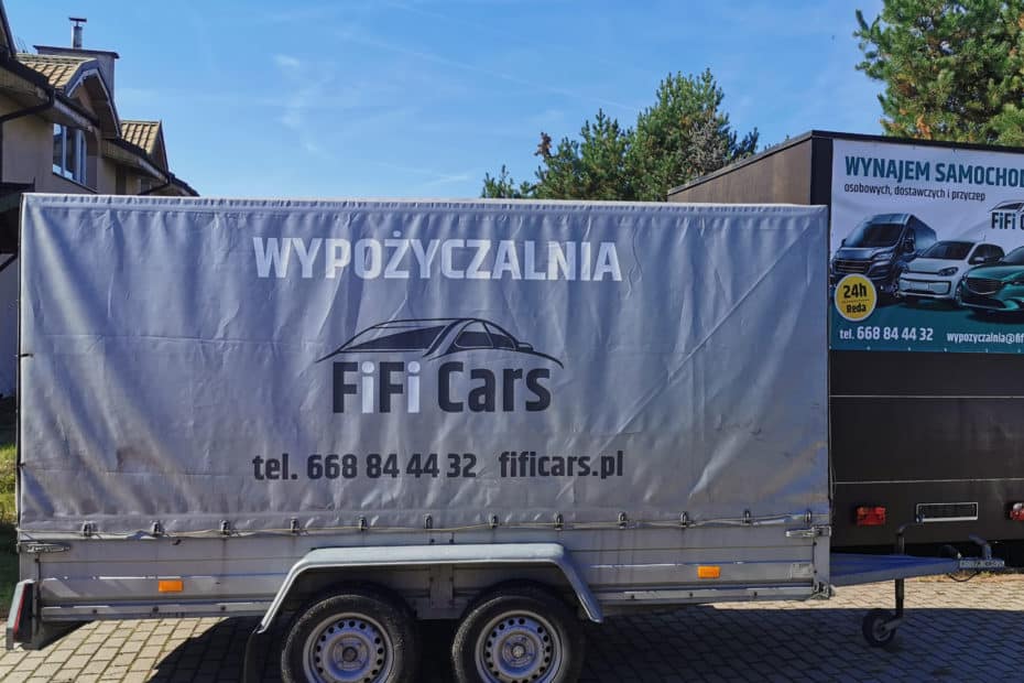 Przyczepa towarowa - wypożyczalnia przyczep FiFiCars - Reda i Gdańsk
